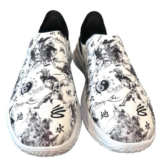 Under Armour Curry x Bruce Lee MVP Men's Slip Speed Basketball Shoes Flow 12.5 - Picture 1 of 15
